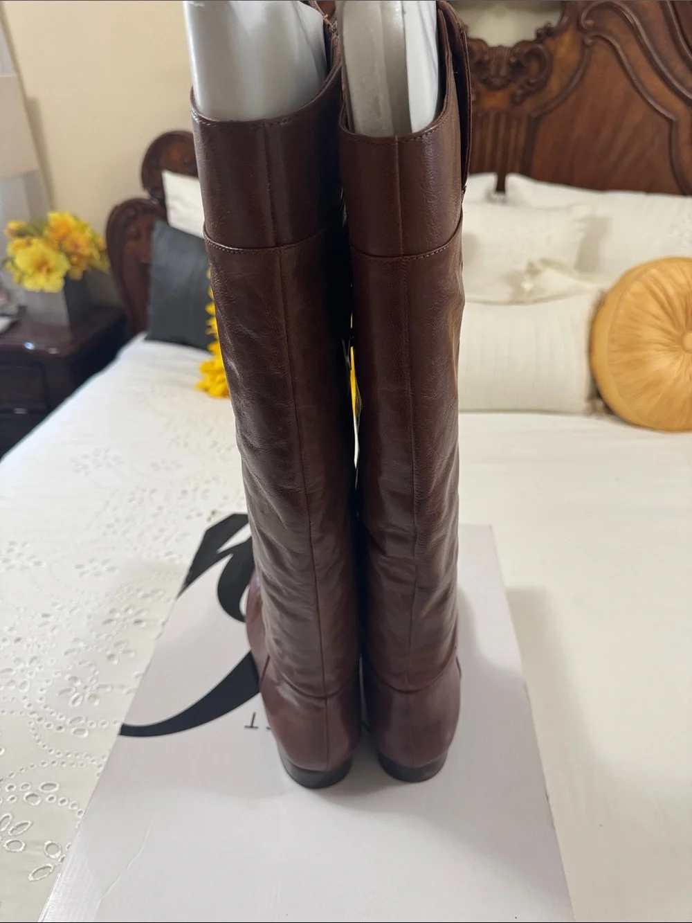 Nine West Brown Over-the-Knee Leather Boots